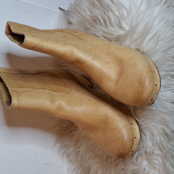 Frye Natural Leather Clog Boots 8 - Picture 2 of 14
